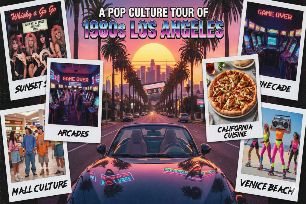 80s Los Angeles pop culture tour